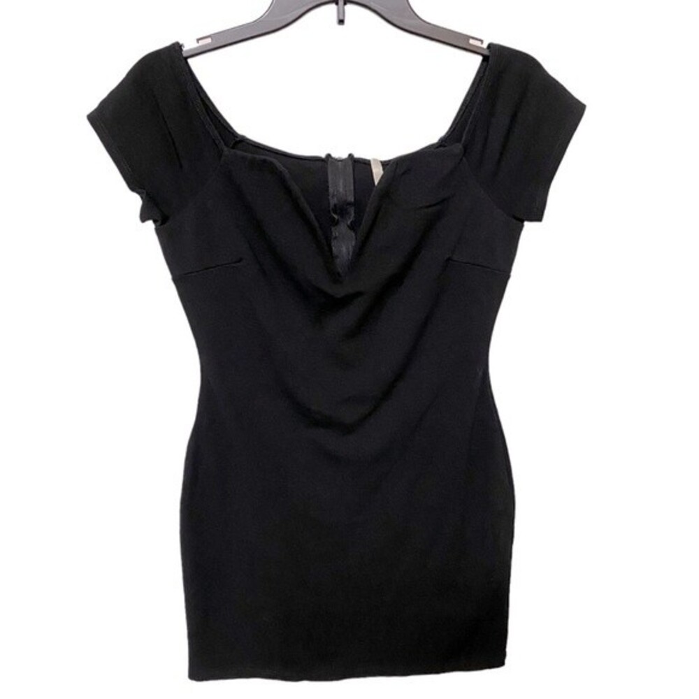 Glare Little Black Form-Fitting Dress